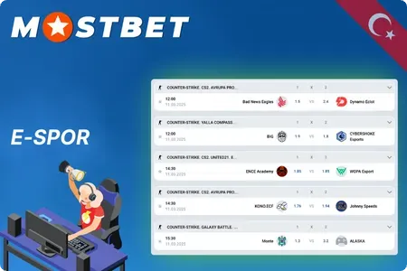 Mostbet E-Spor Bahisleri